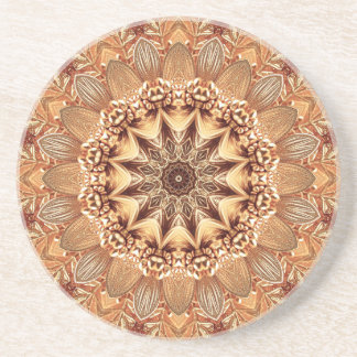 Posavasos de arenisca decorativa dorada