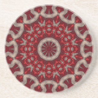 Posavasos de arenisca decorativa roja