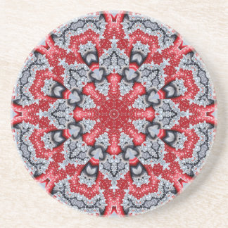 Posavasos de arenisca decorativa roja