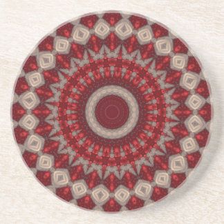 Posavasos de arenisca decorativa roja