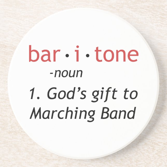 Posavasos De Arenisca Definición de Baritone (Frente)