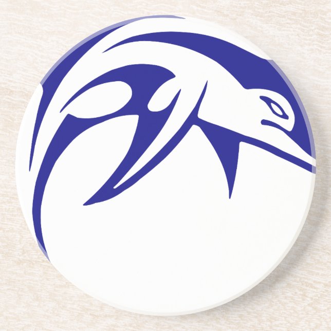 Posavasos De Arenisca Delfín azul (Frente)