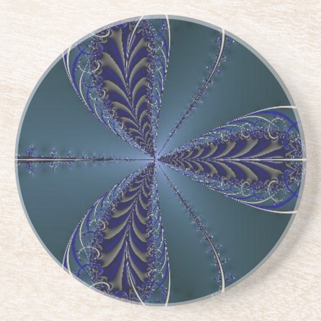 Posavasos De Arenisca Delicadas Alas De Insectos A Medianoche (Frente)