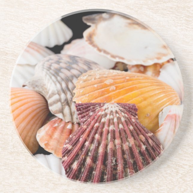 Posavasos De Arenisca Detalle De Las Aguas Marinas De Todo El Mundo 2 (Frente)