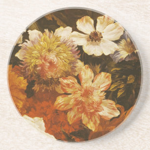 Posavasos De Arenisca Detalle de las flores (aceite en lona)