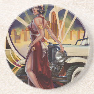 Posavasos De Arenisca Detroit, Michigan   Ciudad del motor