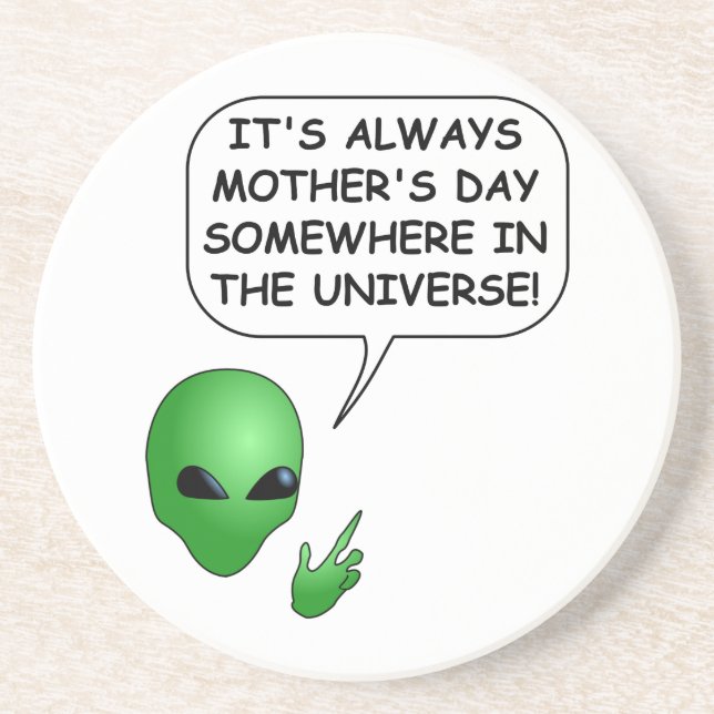 Posavasos De Arenisca Día de la madre extranjera (Frente)