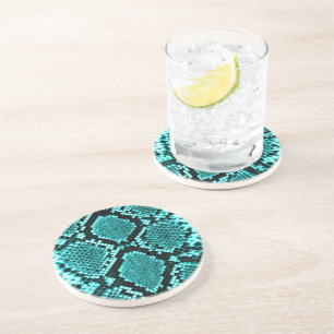 Posavasos De Arenisca Diamond Rattlesnake Snake Skyaqua