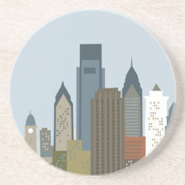 Posavasos De Arenisca Dibujo animado Philadelphia