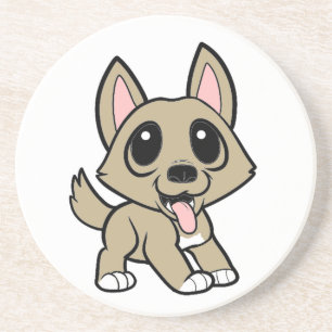 Posavasos De Arenisca dibujo animado portugués del podengo