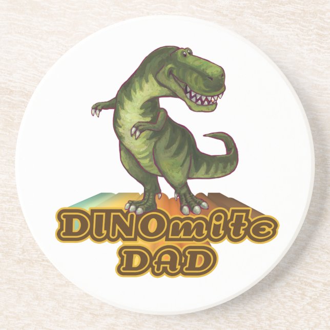 Posavasos De Arenisca Dinomita Dad (Frente)