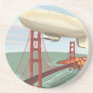 Posavasos De Arenisca Dirigible Aerostato