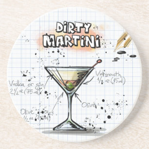 Posavasos De Arenisca Dirty Martini