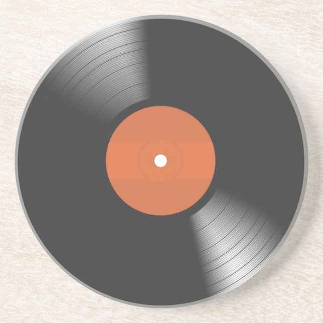 Posavasos De Arenisca Disco de vinilo (Frente)