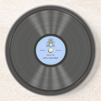 Posavasos De Arenisca Disco de vinilo personalizado del Bluegrass