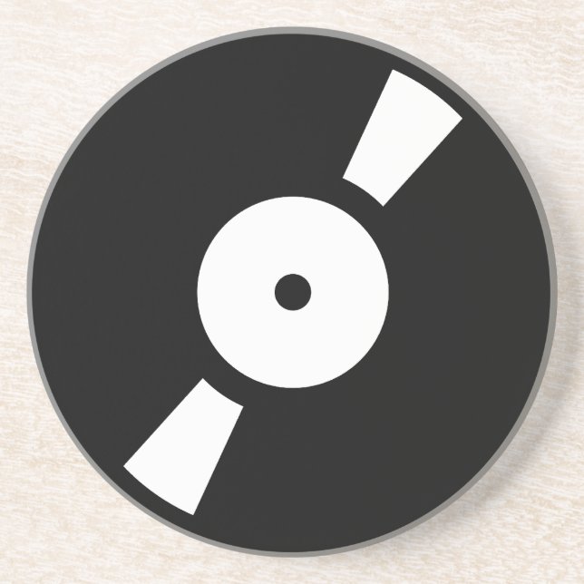 Posavasos De Arenisca disco de vinilo retro (Frente)