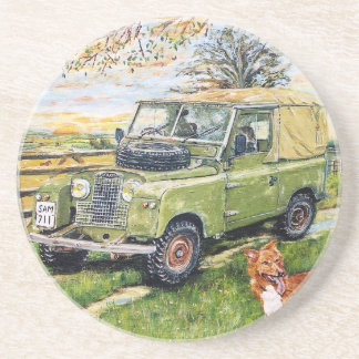 Posavasos De Arenisca Diseño caliente de la "GRANJA" del práctico de