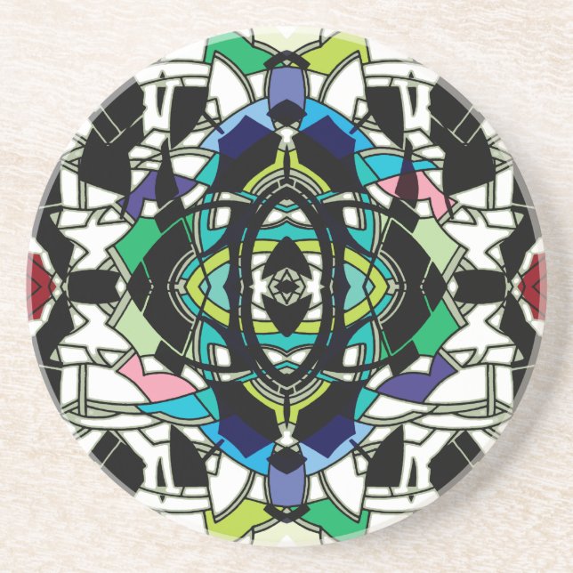 Posavasos De Arenisca Diseño controlado (Frente)