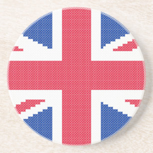 Posavasos De Arenisca Diseño de cosido cruzado original Jack Union