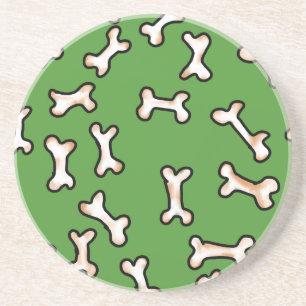 Posavasos De Arenisca Diseño de Huesos