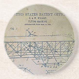 Posavasos De Arenisca Diseño de la patente de los hermanos de Wright