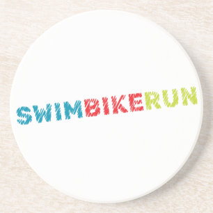 Posavasos De Arenisca Diseño de triatlón