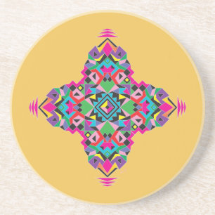 Posavasos De Arenisca Diseño del patrón Aztez