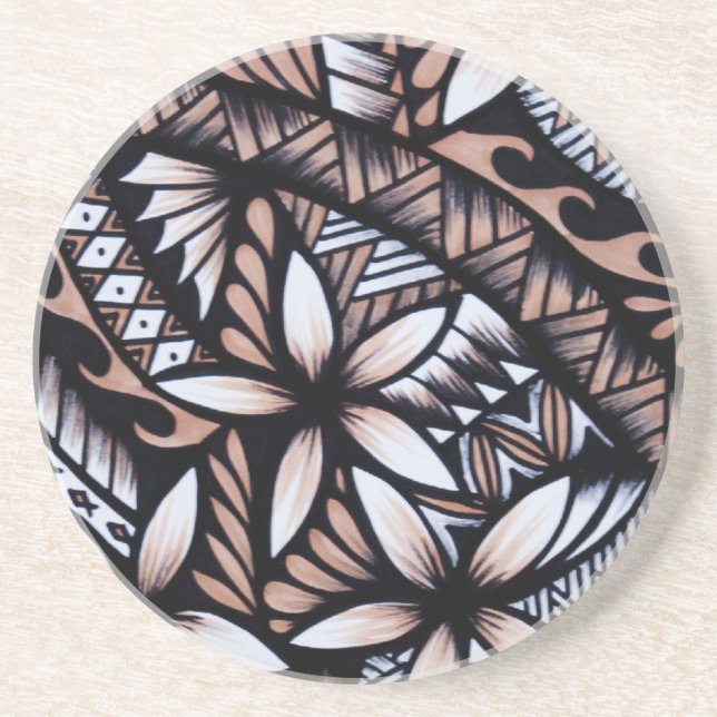 Posavasos De Arenisca Diseño polivinílico del Tapa (Frente)