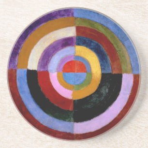 Posavasos De Arenisca Disque primero de Roberto Delaunay