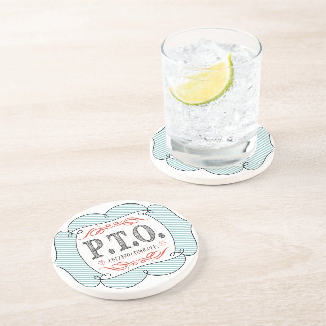 Posavasos De Arenisca Divertidas felicitaciones promovidas para presumir (Lado)