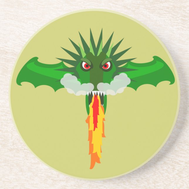 Posavasos de arenisca Dragón de Fuego (Frente)