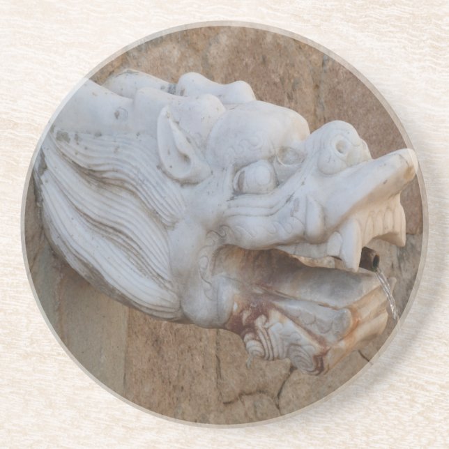 Posavasos De Arenisca Dragon Fountain Coaster (Frente)