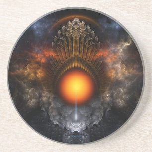 Posavasos De Arenisca Dream Orb Fractal Art Sandstone Coaster