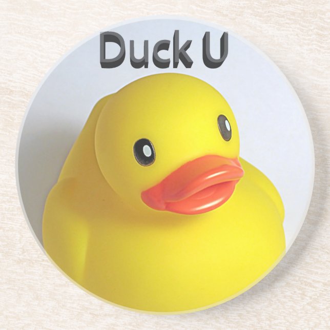 Posavasos De Arenisca Duck U (Frente)