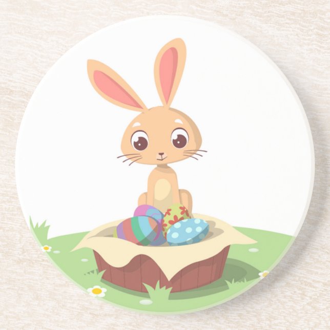 POSAVASOS DE ARENISCA EASTER BUNNY (Frente)