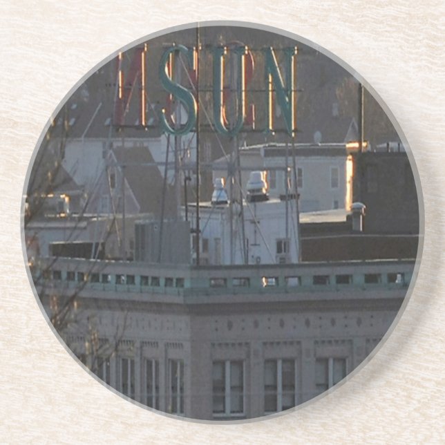 POSAVASOS DE ARENISCA EDIFICIO LOWELL SUN (Frente)