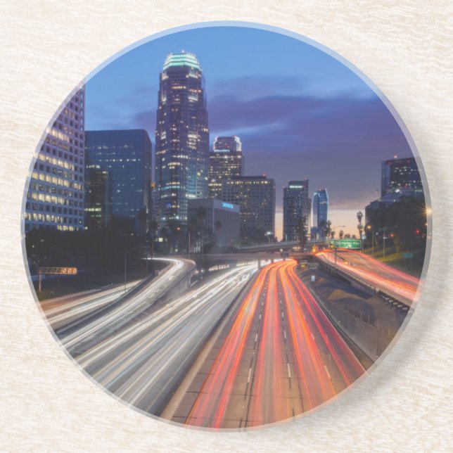 Posavasos De Arenisca EE.UU., California, Los Ángeles, 110 Freeway (Frente)