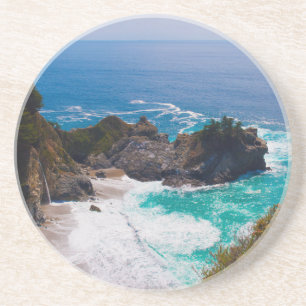 Posavasos De Arenisca EE. UU., California. Vista de Mcway Falls