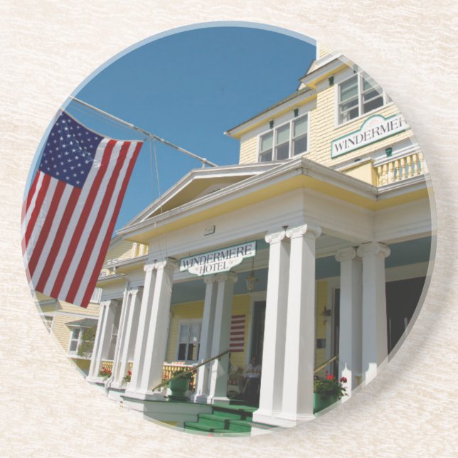 Posavasos De Arenisca EE. UU., Michigan, Isla Mackinac (Frente)