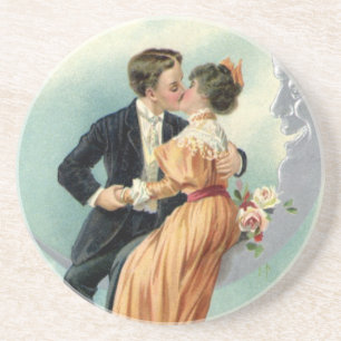 Posavasos De Arenisca El beso de la cosecha del El día de San Valentín v