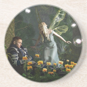 Posavasos De Arenisca El caballero y el Faerie