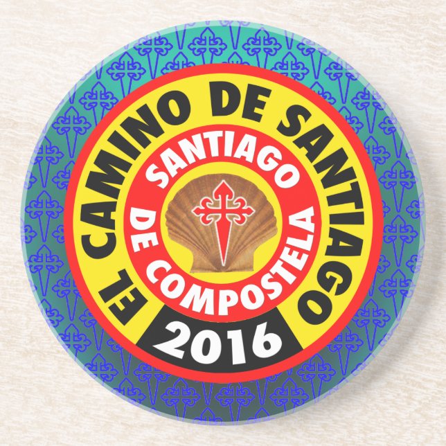 Posavasos De Arenisca EL Camino de Santiago 2016 (Frente)