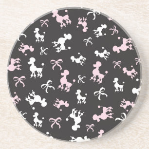 Posavasos De Arenisca El cangrejo de cangrejo es rosa y blanco negro