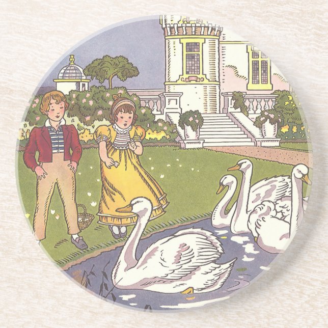 Posavasos De Arenisca El cuento de hadas vagamente atractivas y antiguas (Frente)