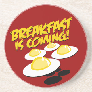 Posavasos De Arenisca ¡El desayuno está viniendo!