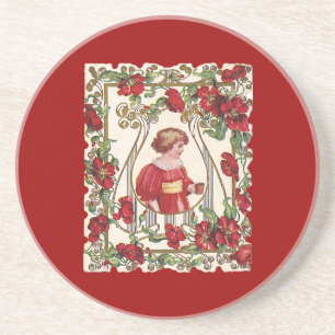 Posavasos De Arenisca El día de San Valentín victoriano con Rosas