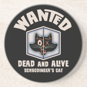 Posavasos De Arenisca El gato de Schrodinger querido
