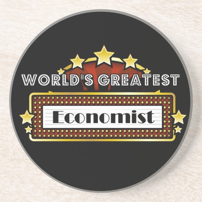 Posavasos De Arenisca El mayor economista del mundo (Frente)