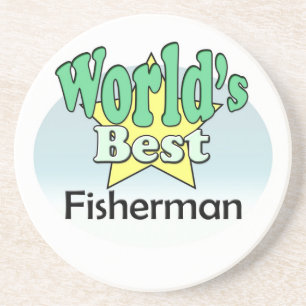 Posavasos De Arenisca El mejor pescador del mundo