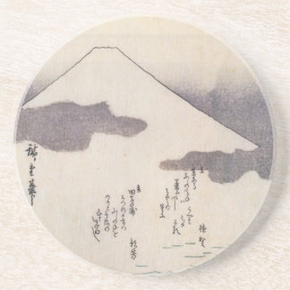 Posavasos De Arenisca El monte Fuji hermoso en Japón, circa 1800s